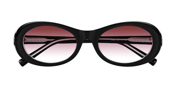 Front of Layo in Black/Clear