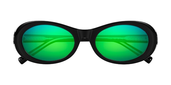 Front of Layo in Black/Clear