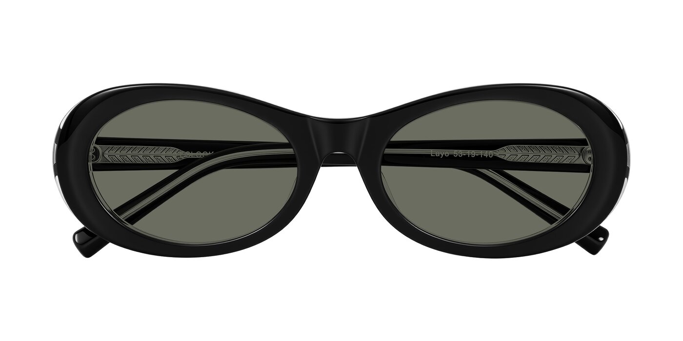 Layo - Black/Clear Polarized Sunglasses
