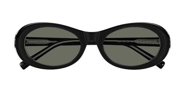 Front of Layo in Black/Clear