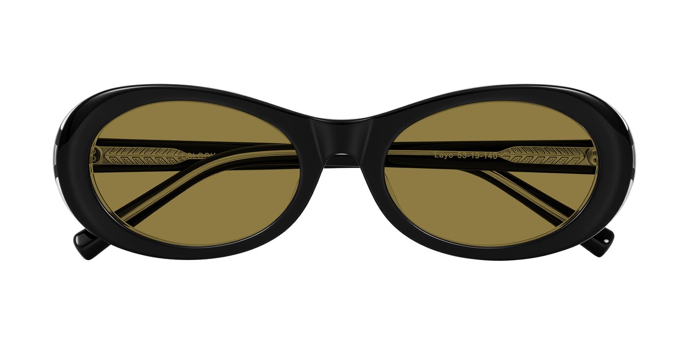 Layo - Black/Clear Polarized Sunglasses