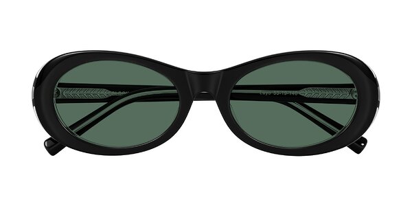 Front of Layo in Black/Clear