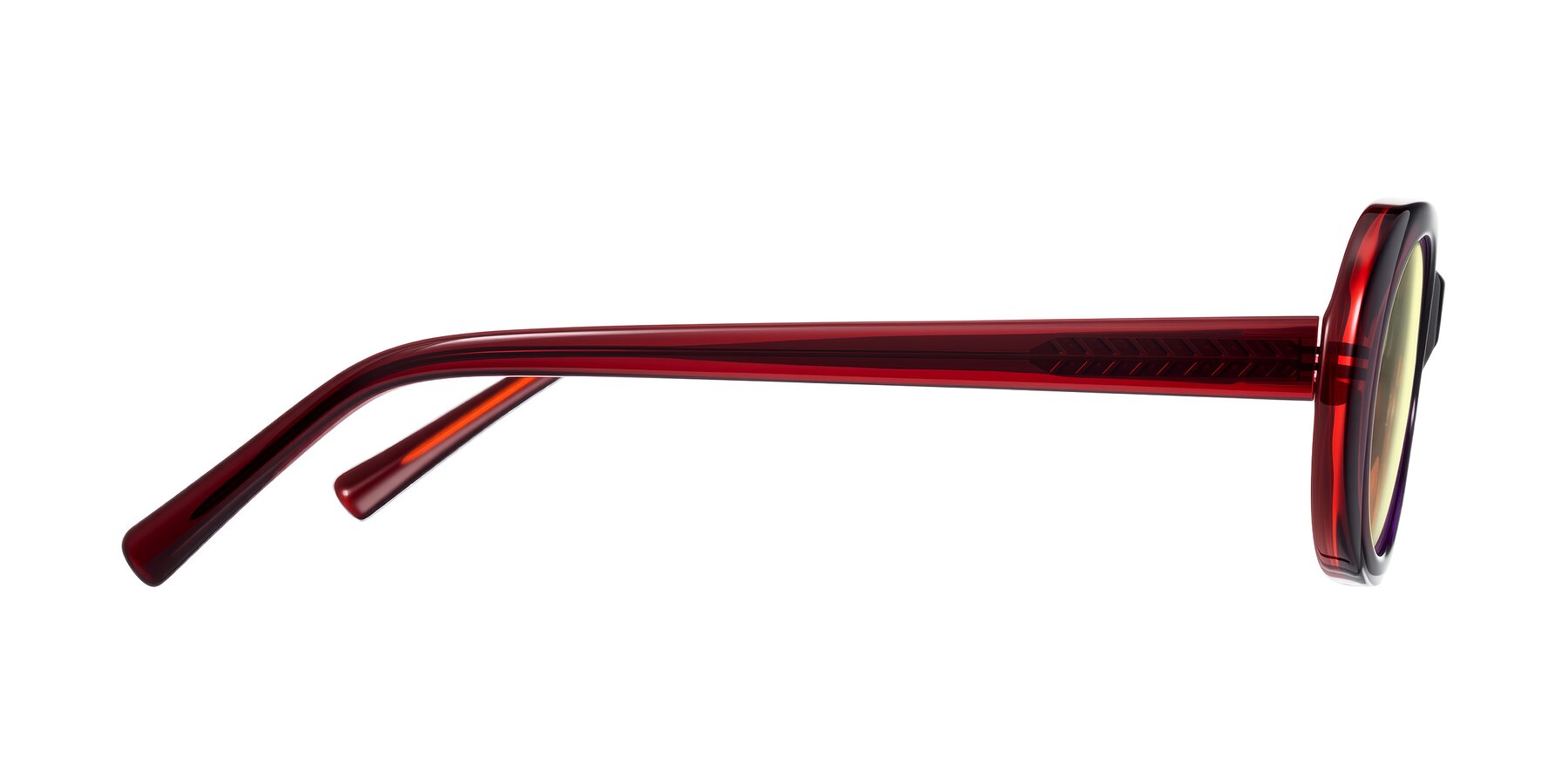 Side of Layo in Wine with Light Yellow Tinted Lenses