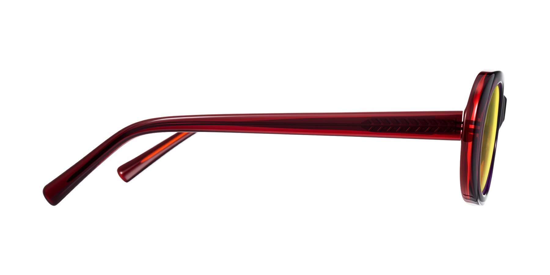 Side of Layo in Wine with Medium Yellow Tinted Lenses