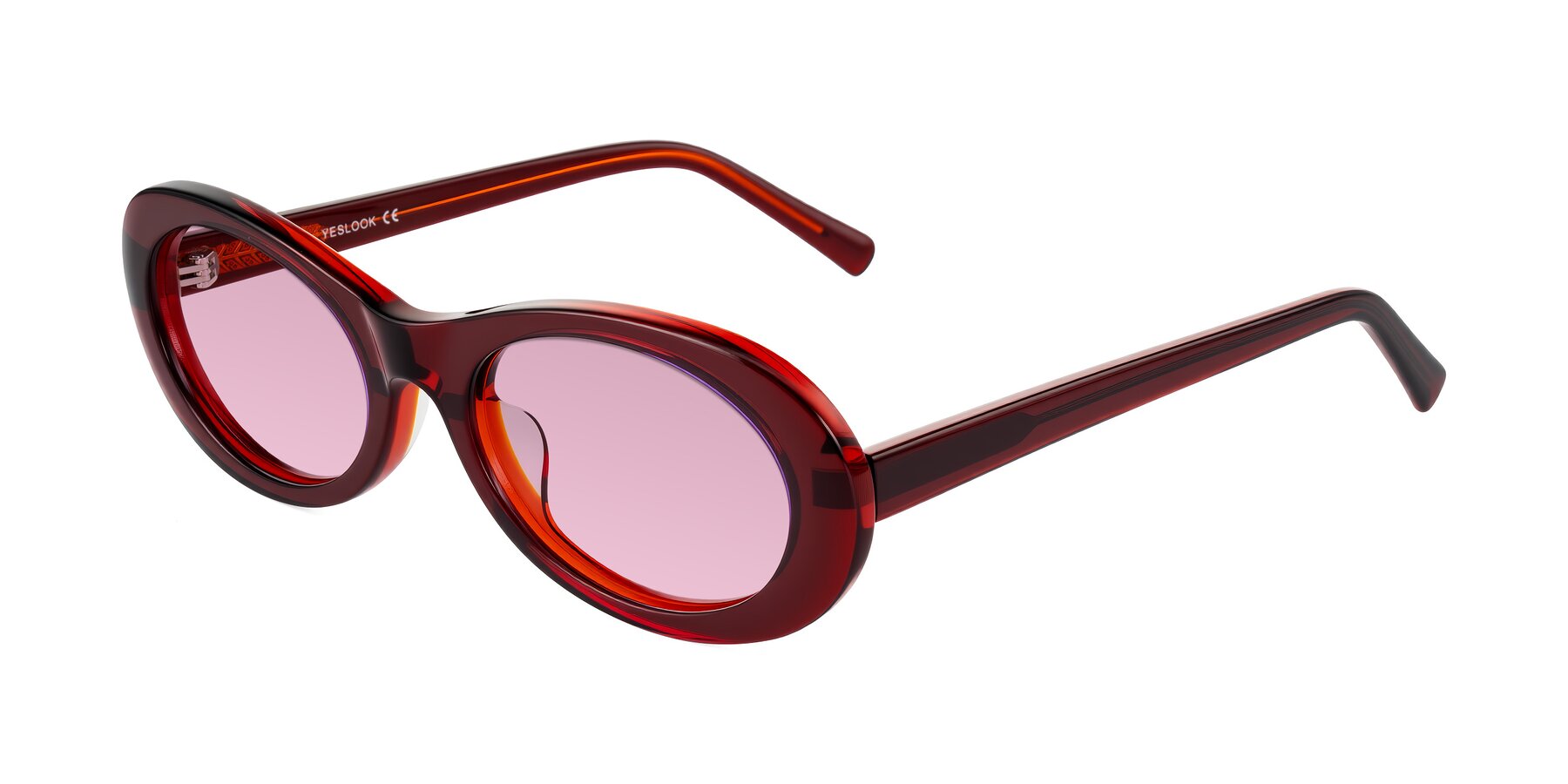Angle of Layo in Wine with Light Wine Tinted Lenses