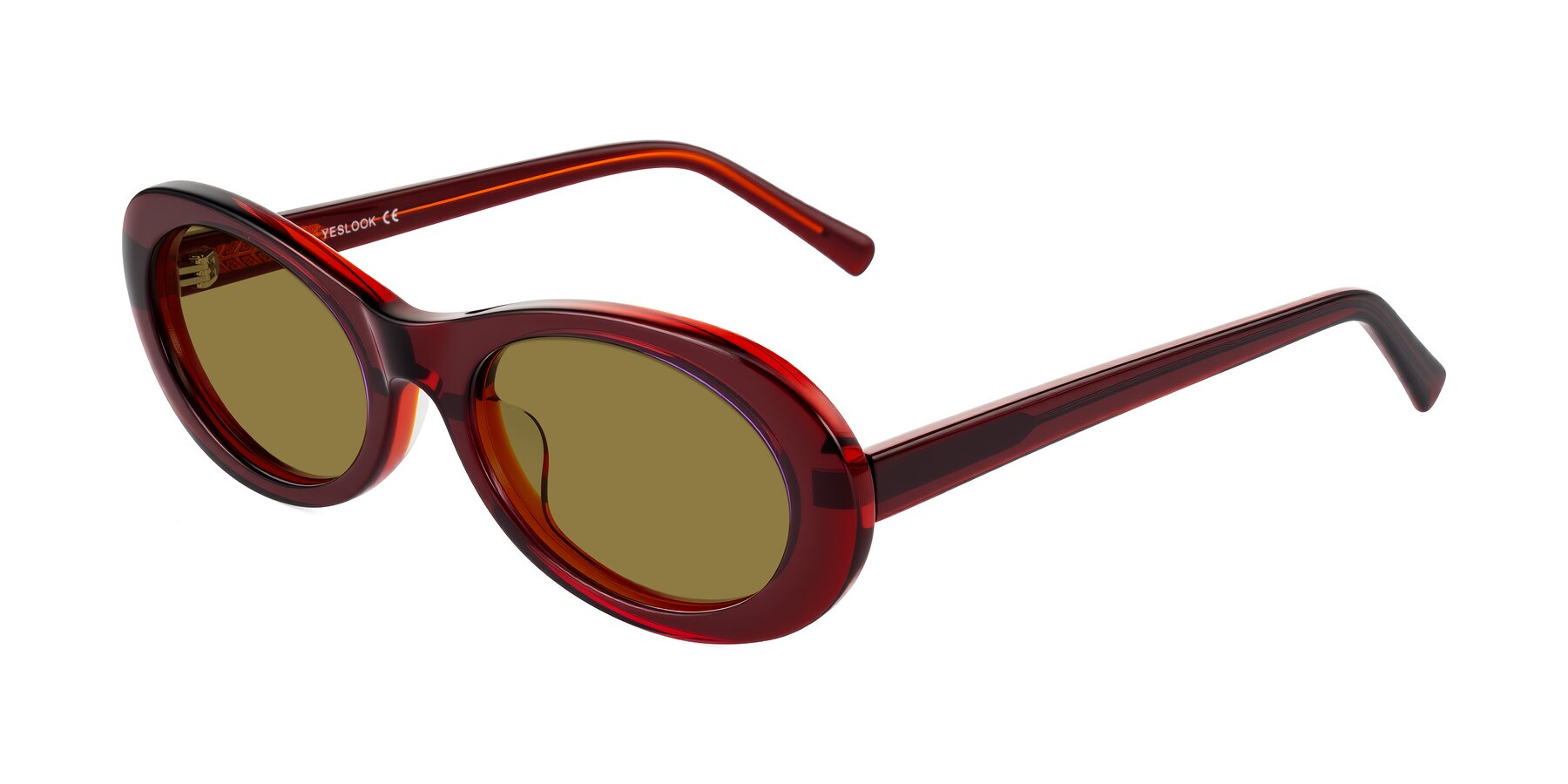 Angle of Layo in Wine with Brown Polarized Lenses