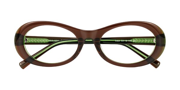 Front of Layo in Brown/Green