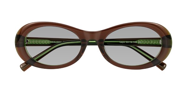 Front of Layo in Brown/Green
