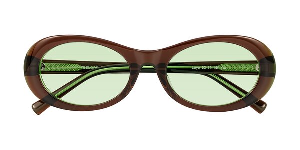 Front of Layo in Brown/Green