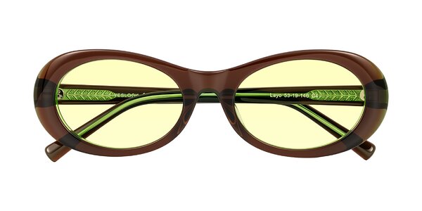 Front of Layo in Brown/Green