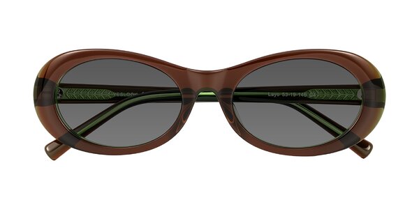Front of Layo in Brown/Green
