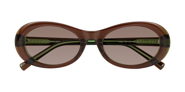 Front of Layo in Brown/Green