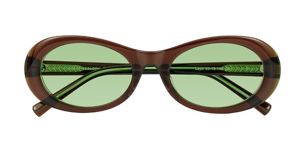 Front of Layo in Brown/Green