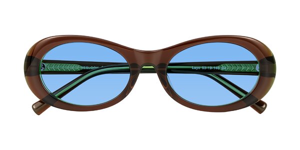 Front of Layo in Brown/Green