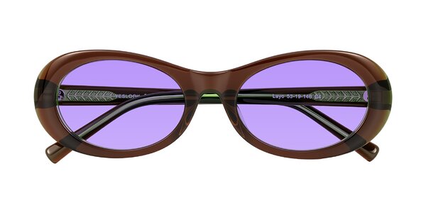 Front of Layo in Brown/Green