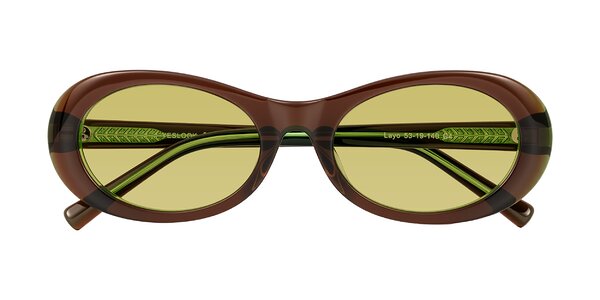 Front of Layo in Brown/Green