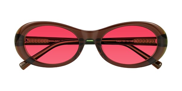 Front of Layo in Brown/Green