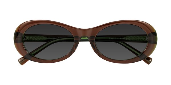 Front of Layo in Brown/Green
