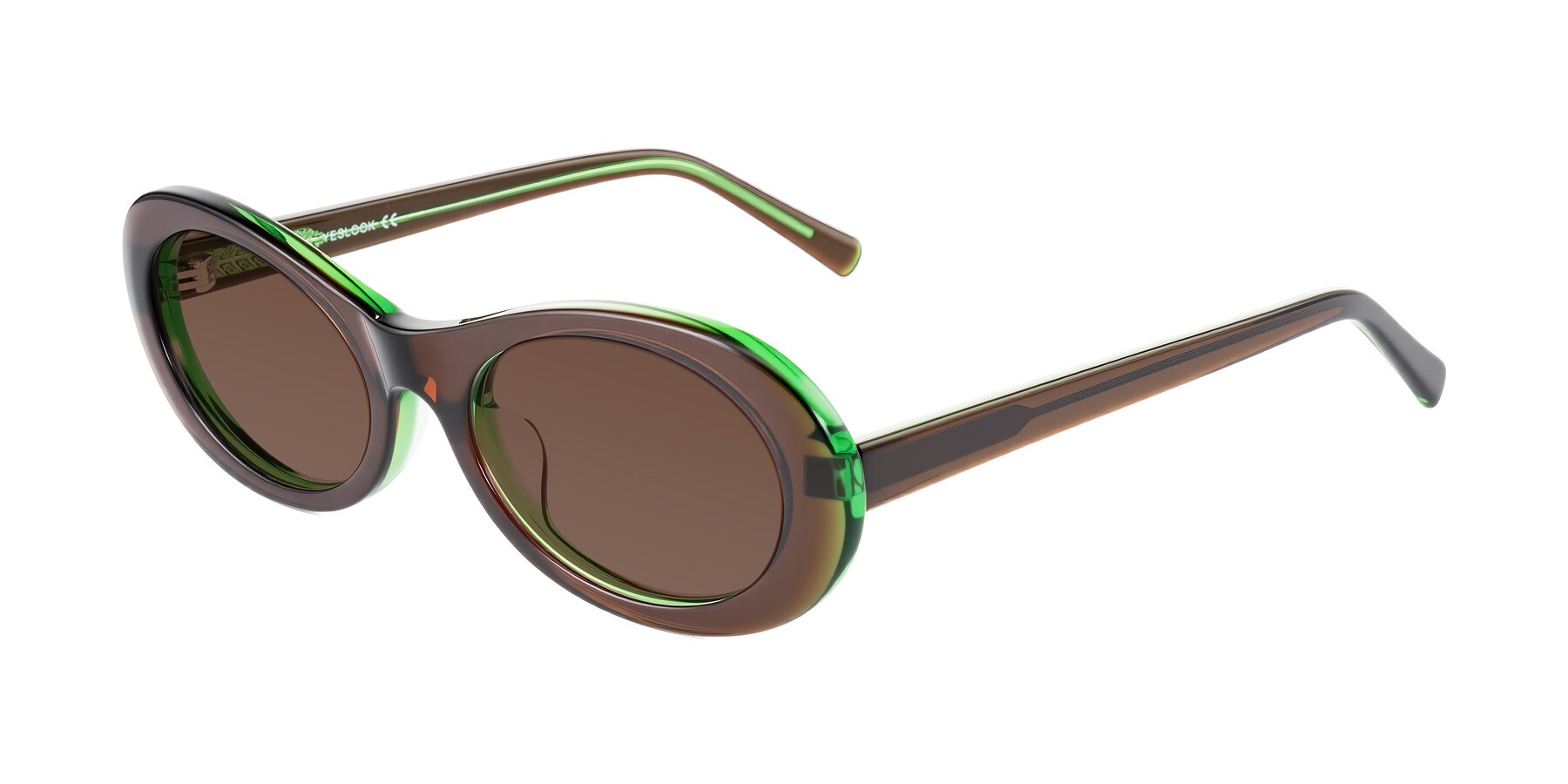 Angle of Layo in Brown/Green with Brown Tinted Lenses