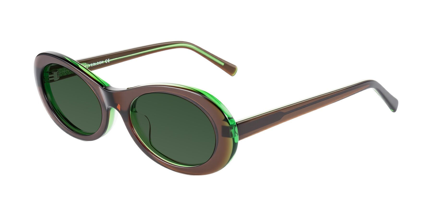 Angle of Layo in Brown/Green with Green Tinted Lenses