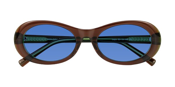 Front of Layo in Brown/Green