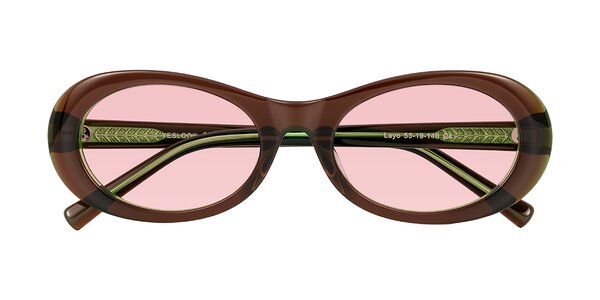 Front of Layo in Brown/Green