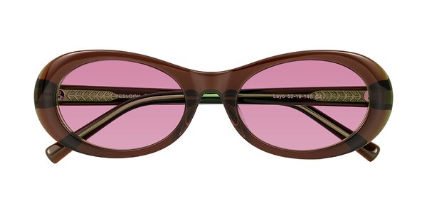 Front of Layo in Brown/Green