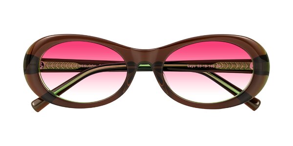 Front of Layo in Brown/Green