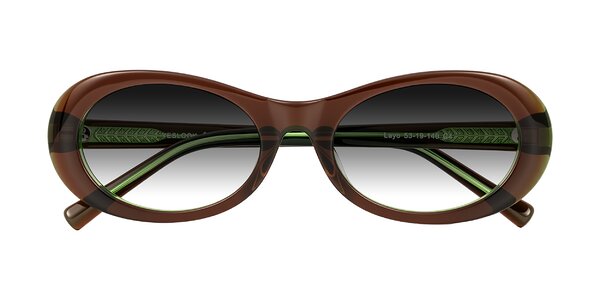 Front of Layo in Brown/Green