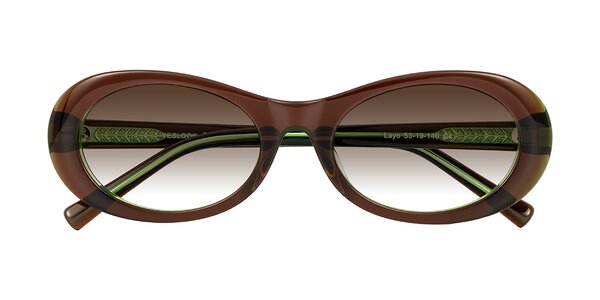Front of Layo in Brown/Green