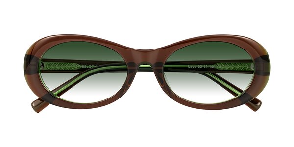 Front of Layo in Brown/Green
