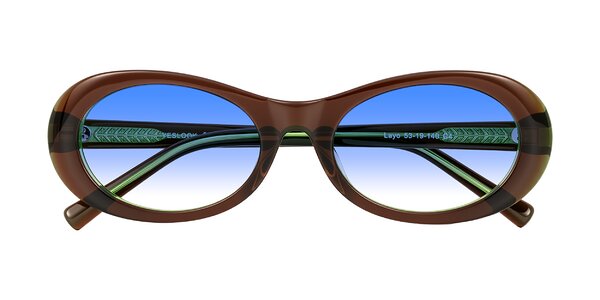Front of Layo in Brown/Green