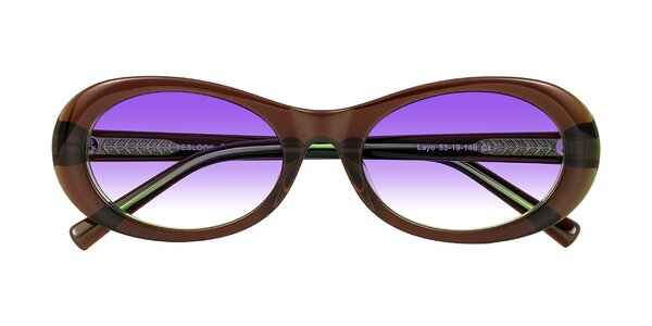 Front of Layo in Brown/Green