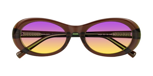Front of Layo in Brown/Green