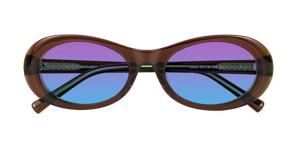 Front of Layo in Brown/Green