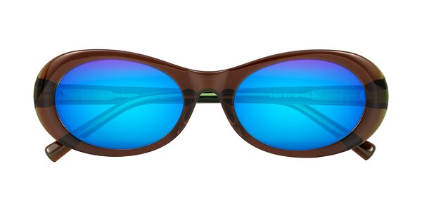 Front of Layo in Brown/Green