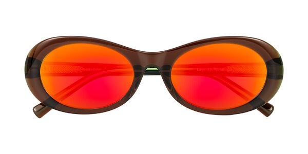 Front of Layo in Brown/Green