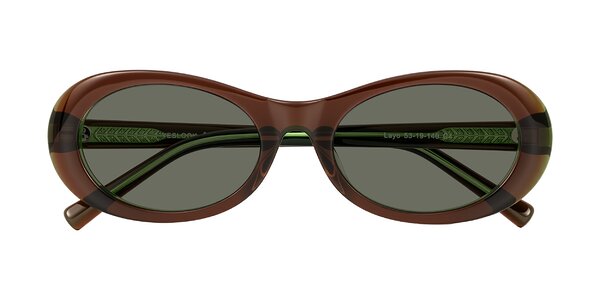 Front of Layo in Brown/Green