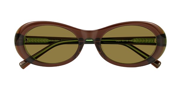Front of Layo in Brown/Green