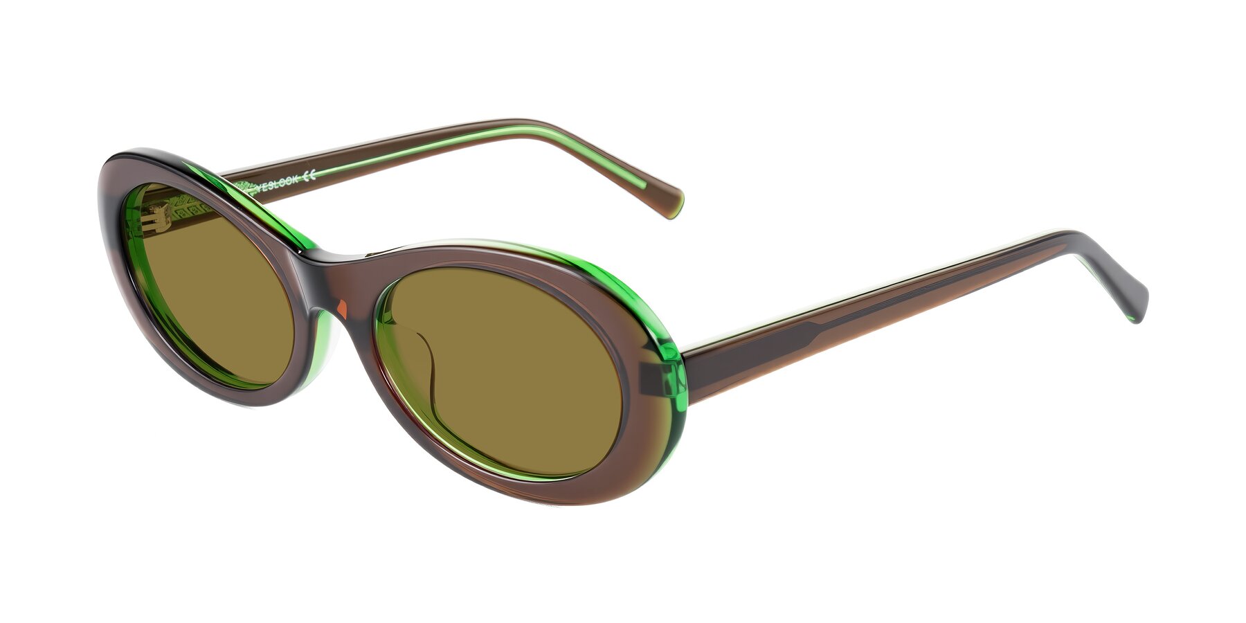 Angle of Layo in Brown/Green with Brown Polarized Lenses
