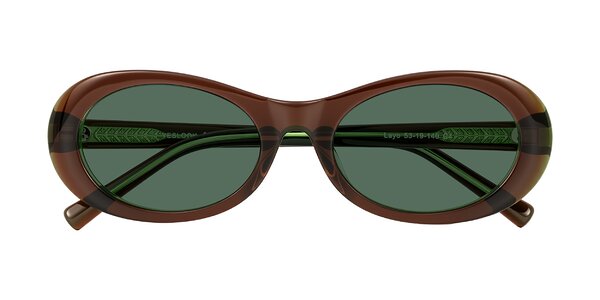 Front of Layo in Brown/Green
