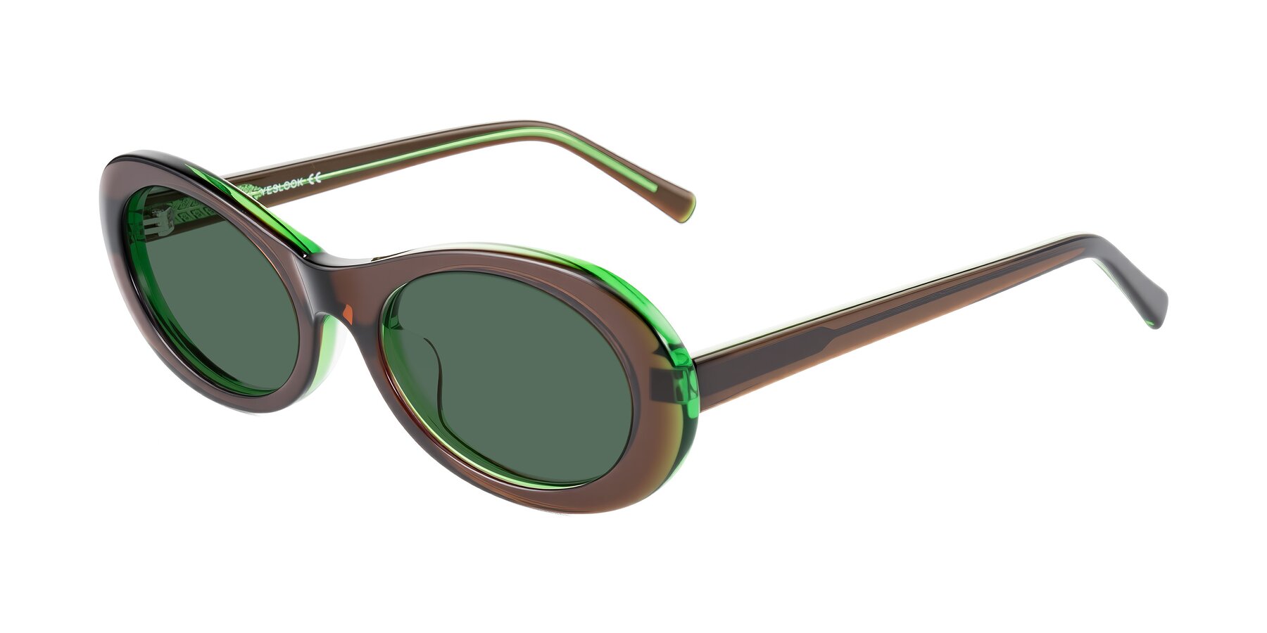Angle of Layo in Brown/Green with Green Polarized Lenses