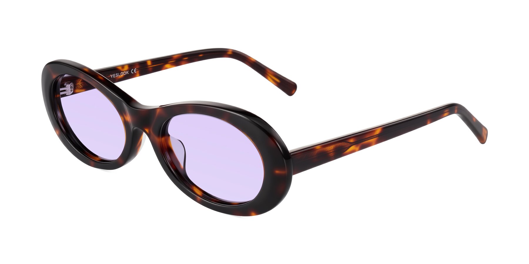 Angle of Layo in Tortoise with Light Purple Tinted Lenses