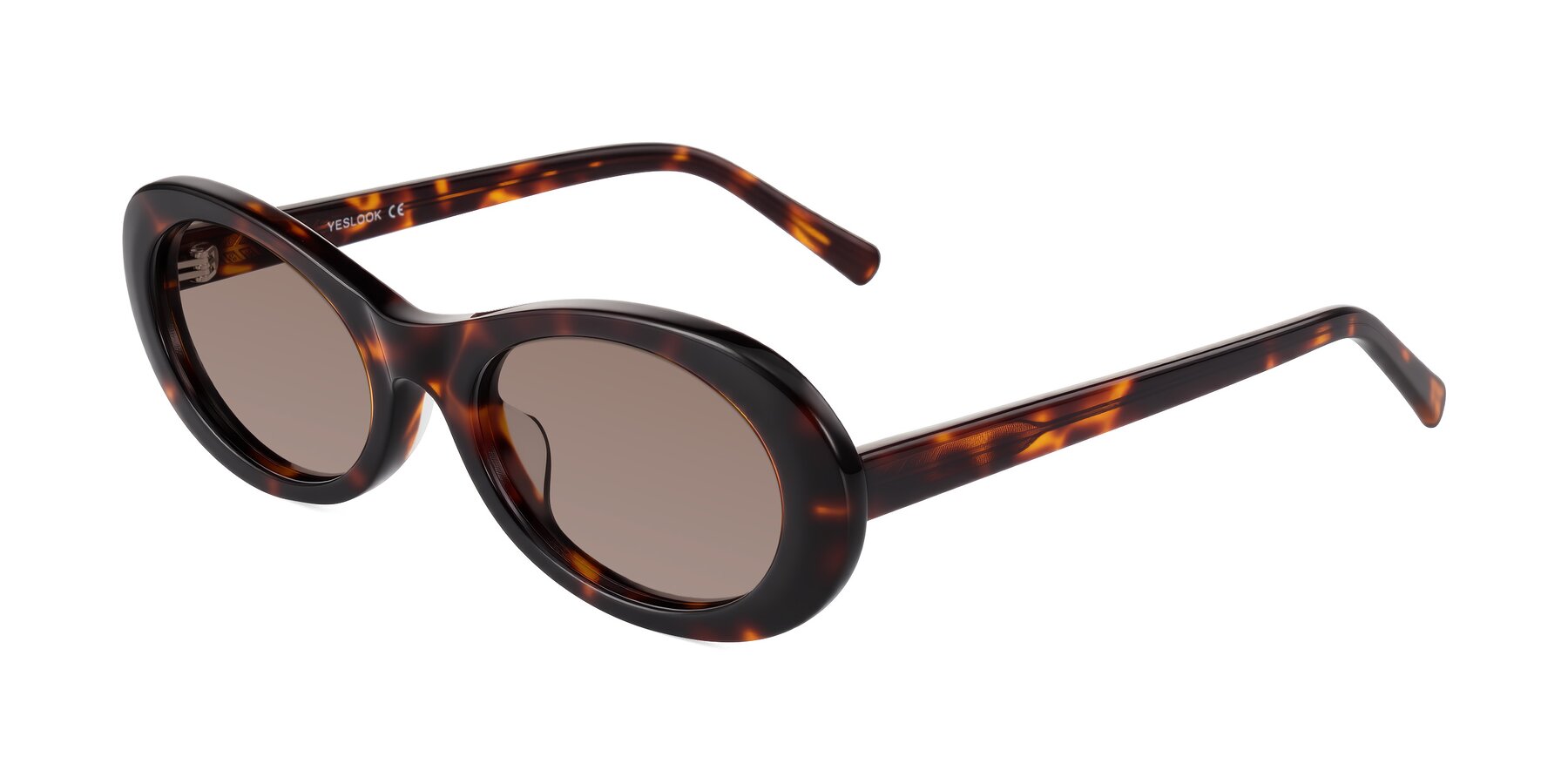 Angle of Layo in Tortoise with Medium Brown Tinted Lenses
