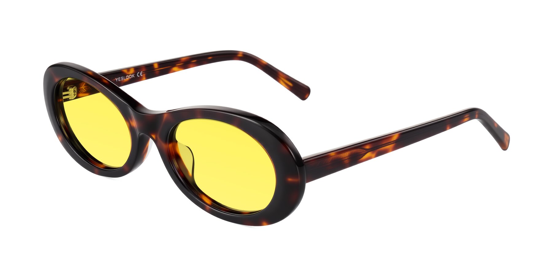 Angle of Layo in Tortoise with Medium Yellow Tinted Lenses