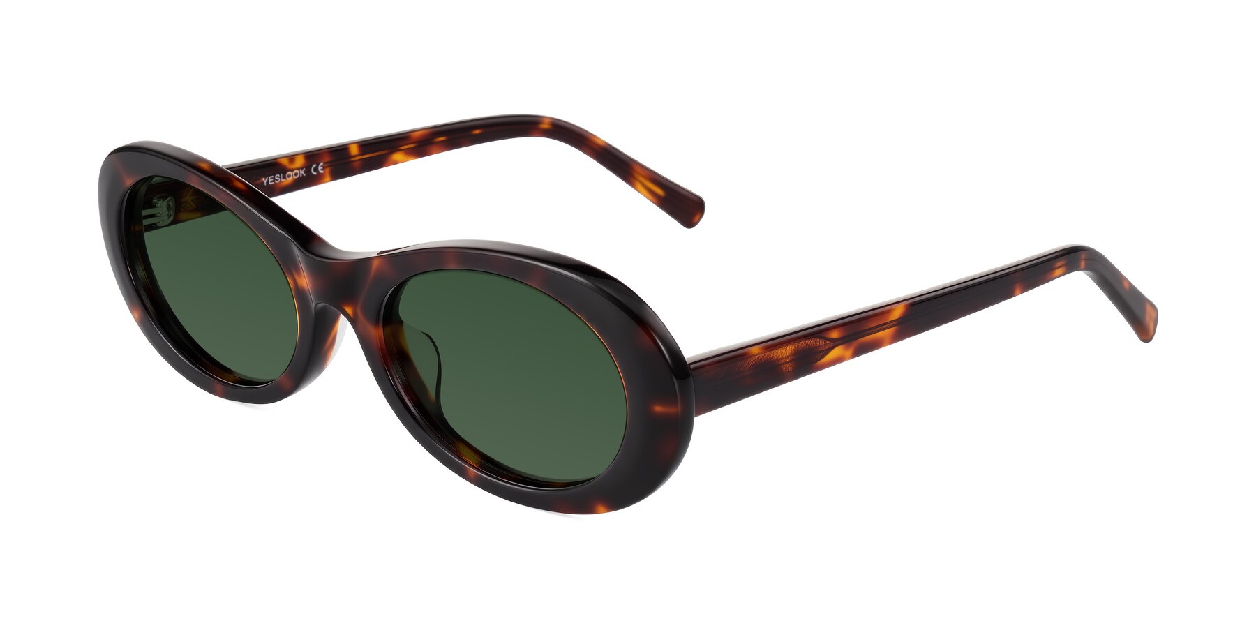 Angle of Layo in Tortoise with Green Tinted Lenses