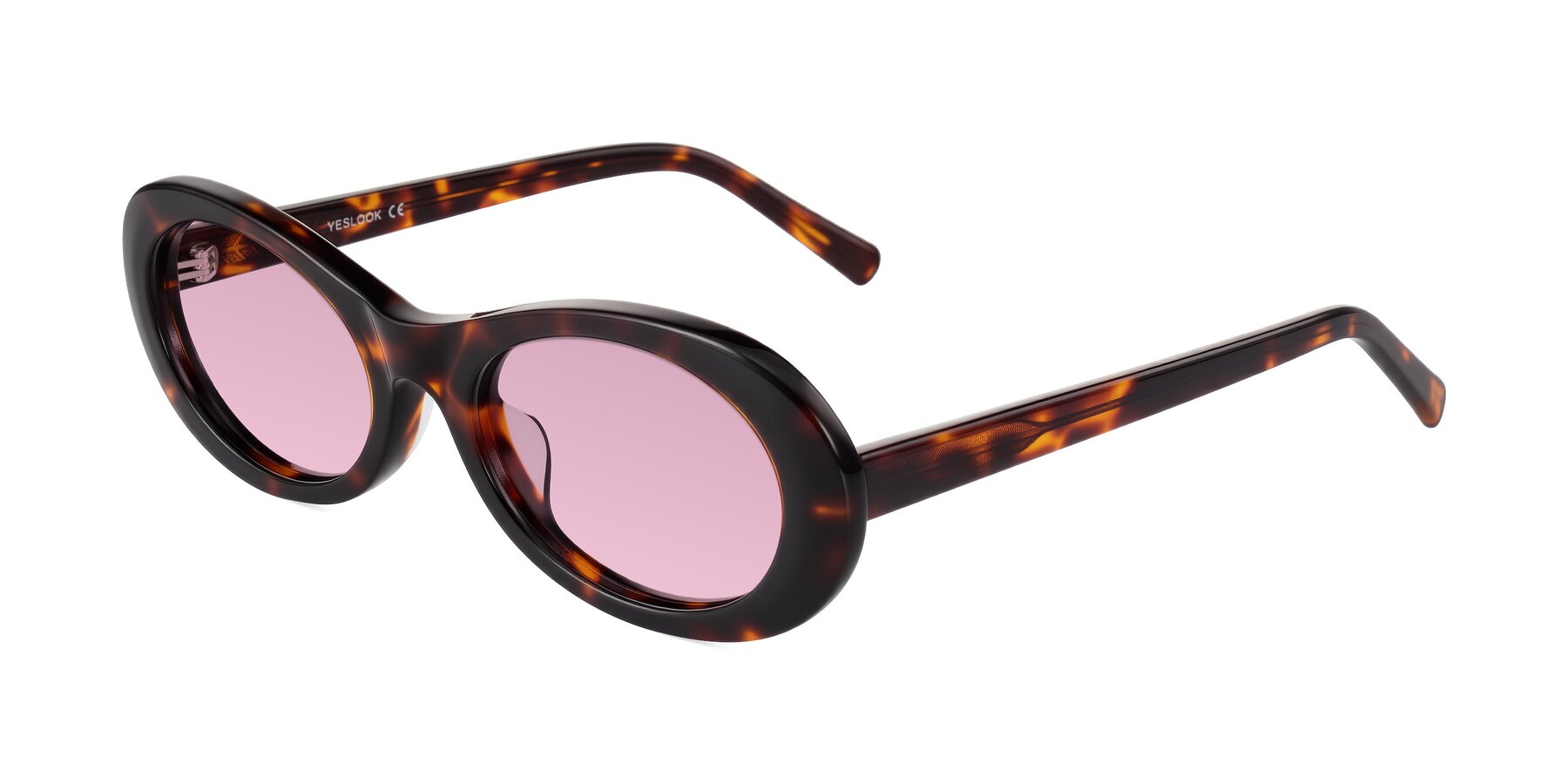 Angle of Layo in Tortoise with Light Wine Tinted Lenses