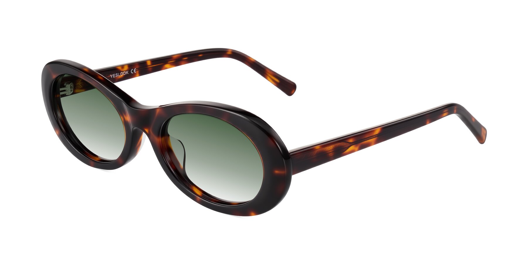 Angle of Layo in Tortoise with Green Gradient Lenses