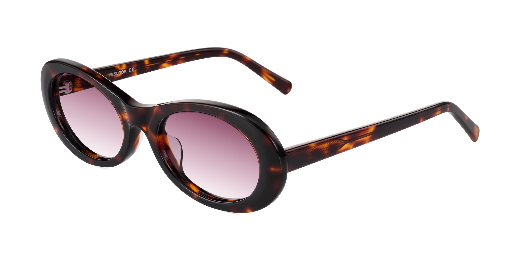 Angle of Layo in Tortoise with Wine Gradient Lenses