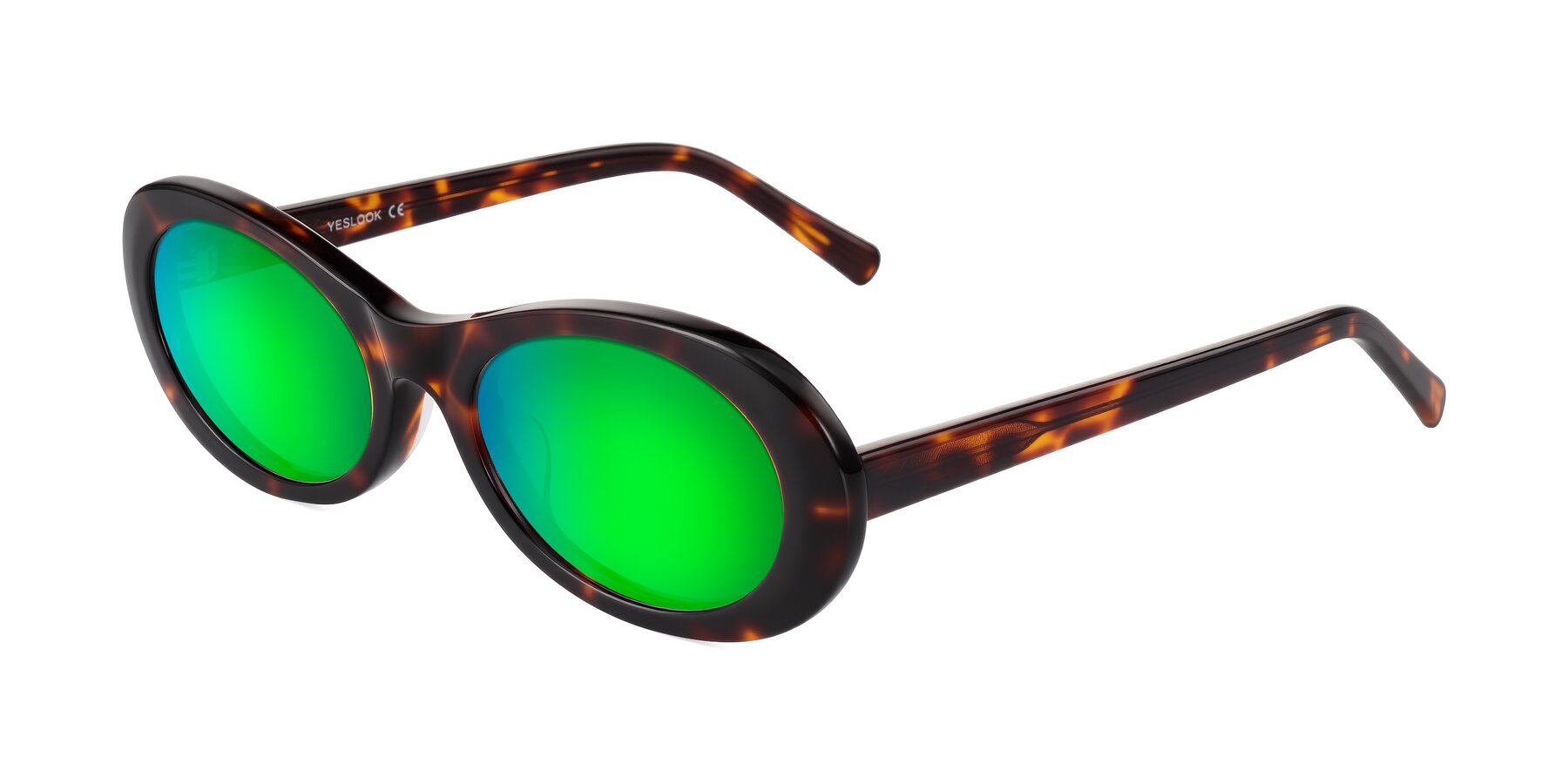Angle of Layo in Tortoise with Green Mirrored Lenses